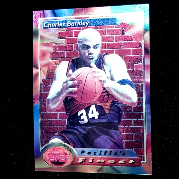 Set 2 NBA 1989 Charles Barkley Trading Card & 1994 Refractor Topps Trading Card - Picture 14 of 17